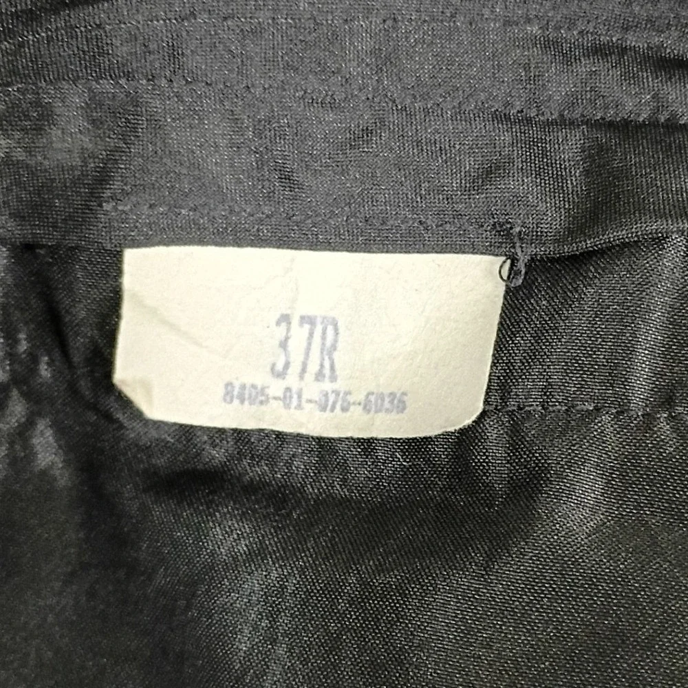 DSCP US Navy Vintage 13 Button Trousers Mens 37R Black Wool Sailor Bellbottoms